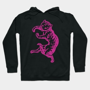 Pink cat dancing Hoodie